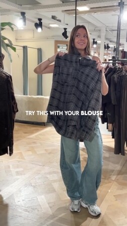 Fashion hack! 😉 Geef je oversized blouse een getailleerde fit...
