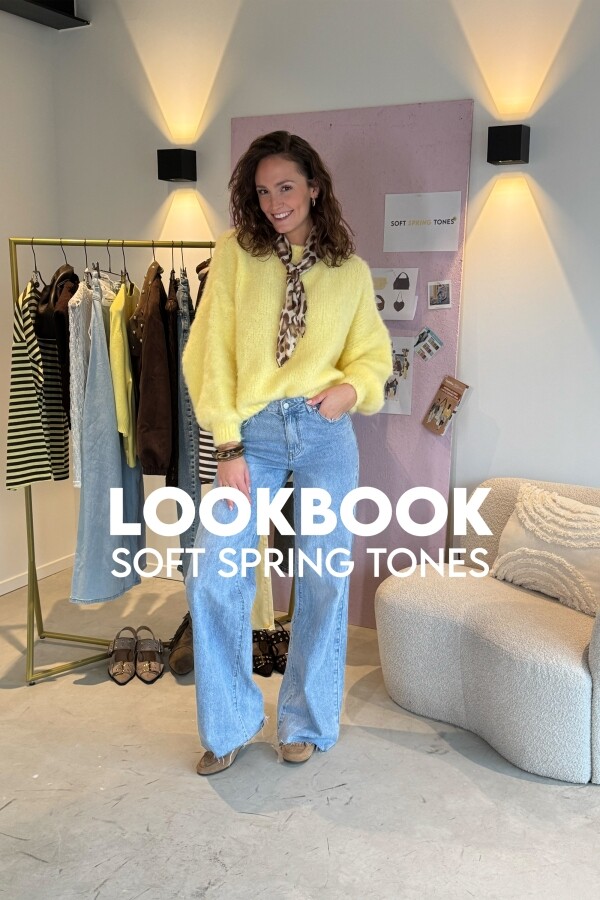 PRE-SPRING KLEDING – LICHTGEEL GEMIXT MET BRUIN | SHOP BIJ GOSSIP FASHIONSTORE