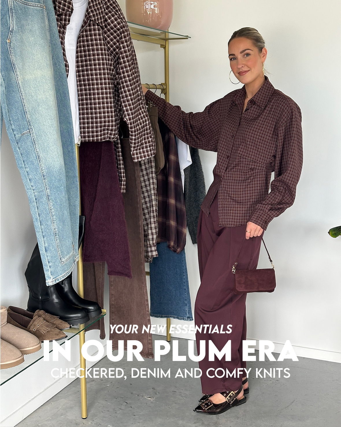 IN OUR PLUM ERA | checkered, denim and comfy knits %lookbooks.TITEL%
