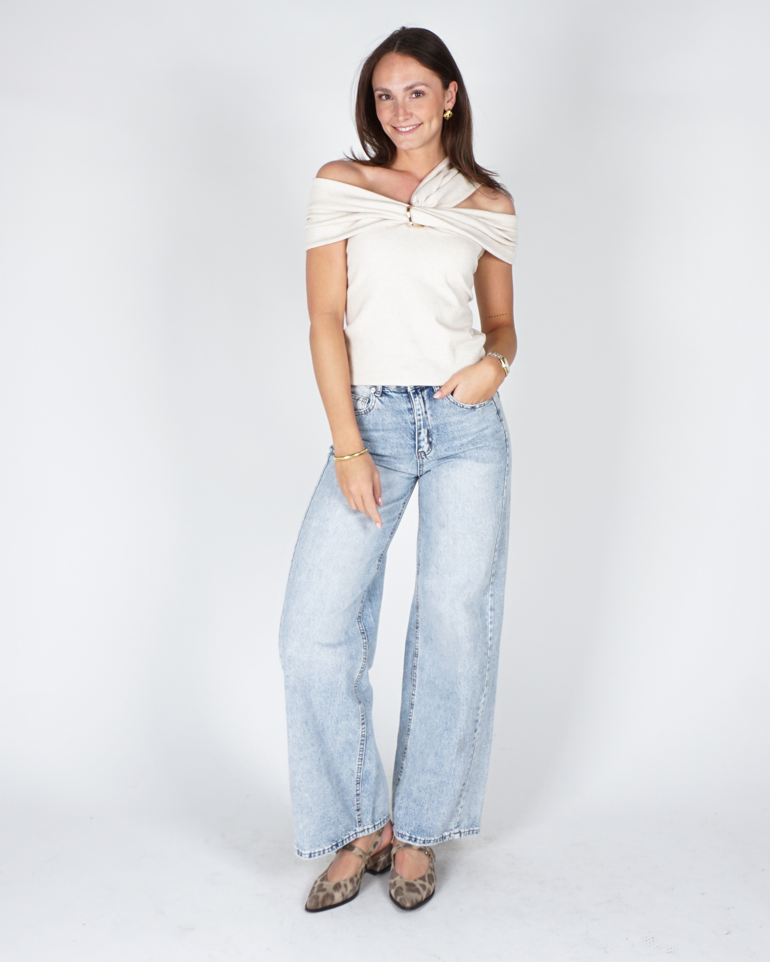 TOP SHARON ECRU | GOSSIP