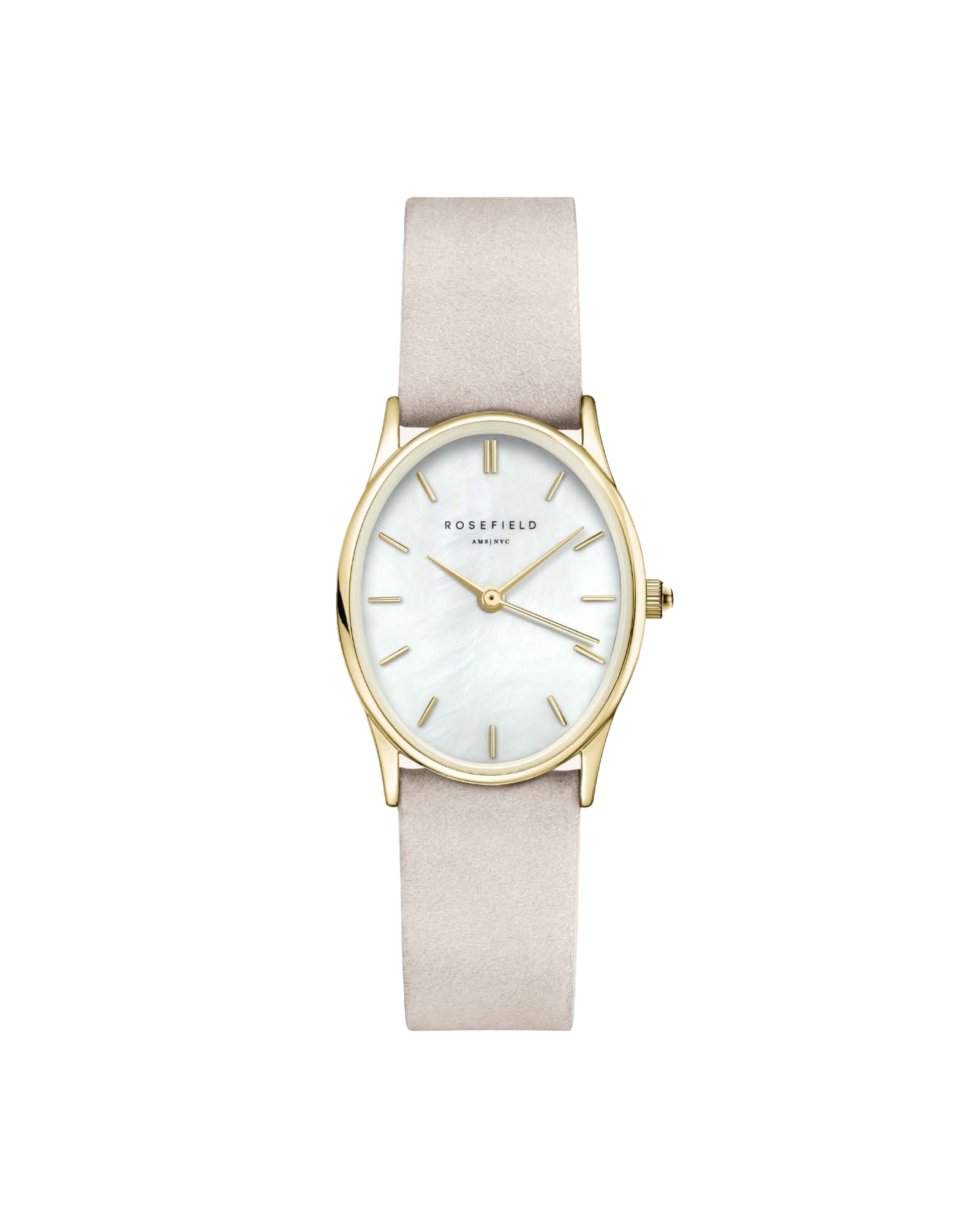 OVAL PEARL GOUD GRIJS | ROSEFIELD