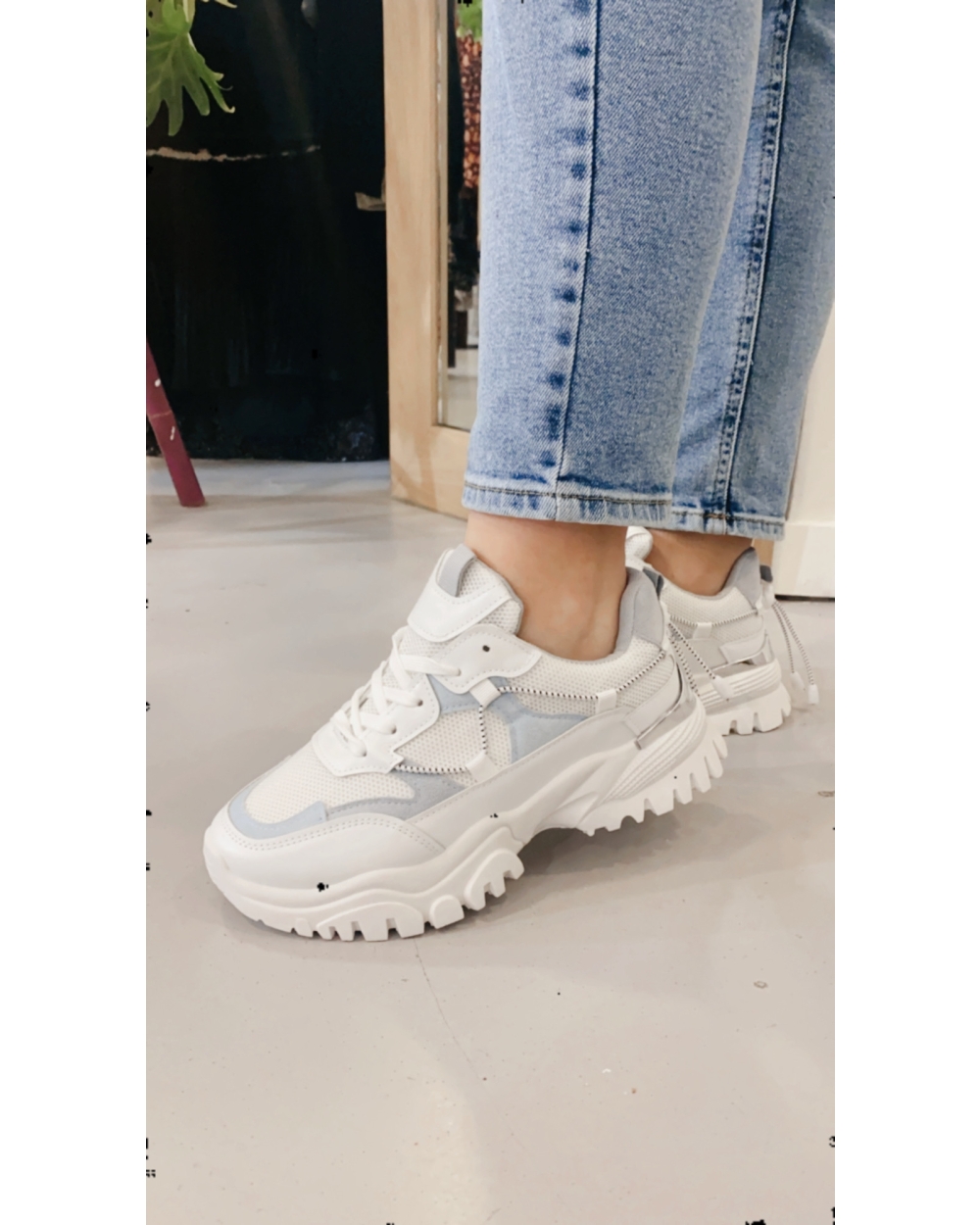 SNEAKER ROMY BLAUW