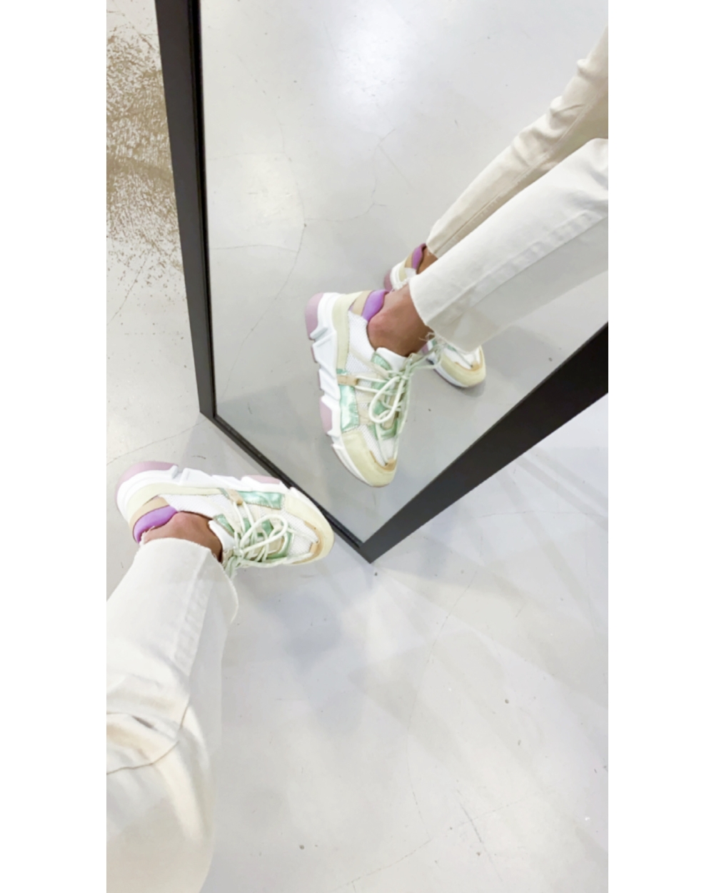 LOS ANGELES SNEAKERS MINT/LILA