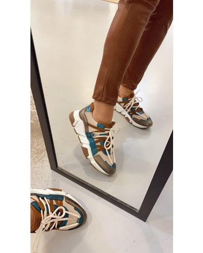 DWRS LABEL LOS ANGELES SNEAKERS PETROL/BRONZE 