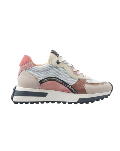 SNEAKER POSY PONY COMBI ROZE