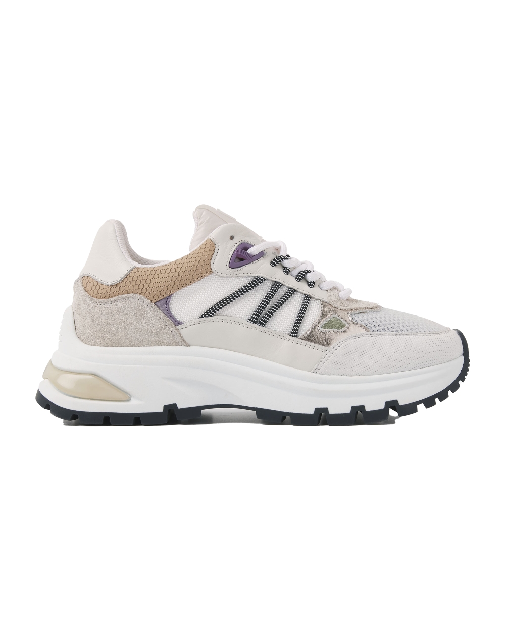 SNEAKERS LIZ BEIGE WIT