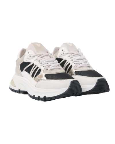 SNEAKER ZWART BEIGE | VIA VAI
