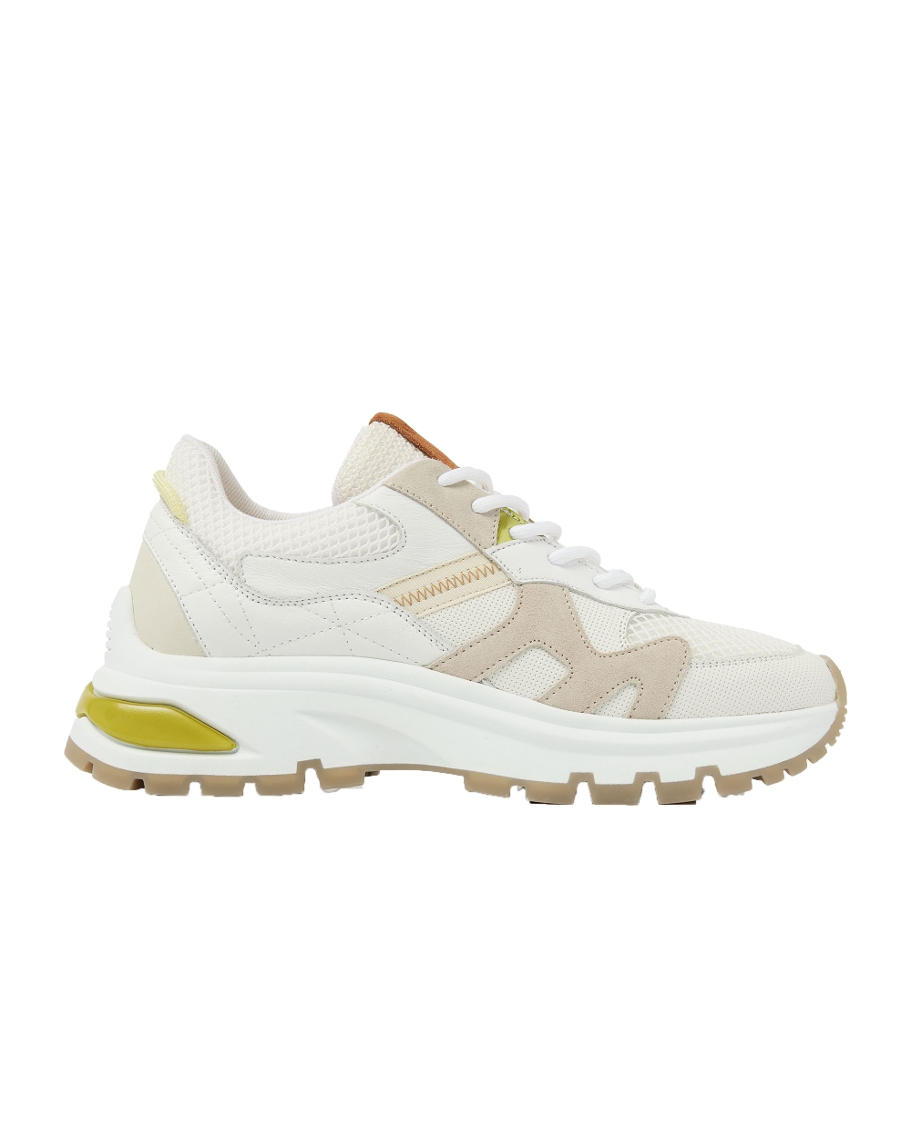 SNEAKERS LIZ FINLEY ECRU/GEEL