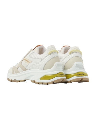 SNEAKERS LIZ FINLEY ECRU/GEEL