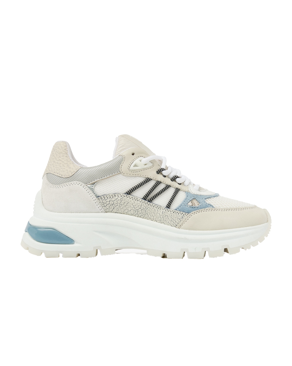 SNEAKER LIZ DAE OFF WHITE - BLAUW 