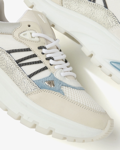 SNEAKER LIZ DAE OFF WHITE - BLAUW 