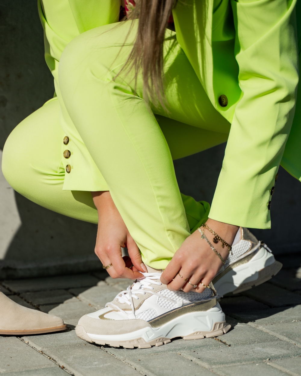 SNEAKER BONNEY SAND/CHAMPAGNE