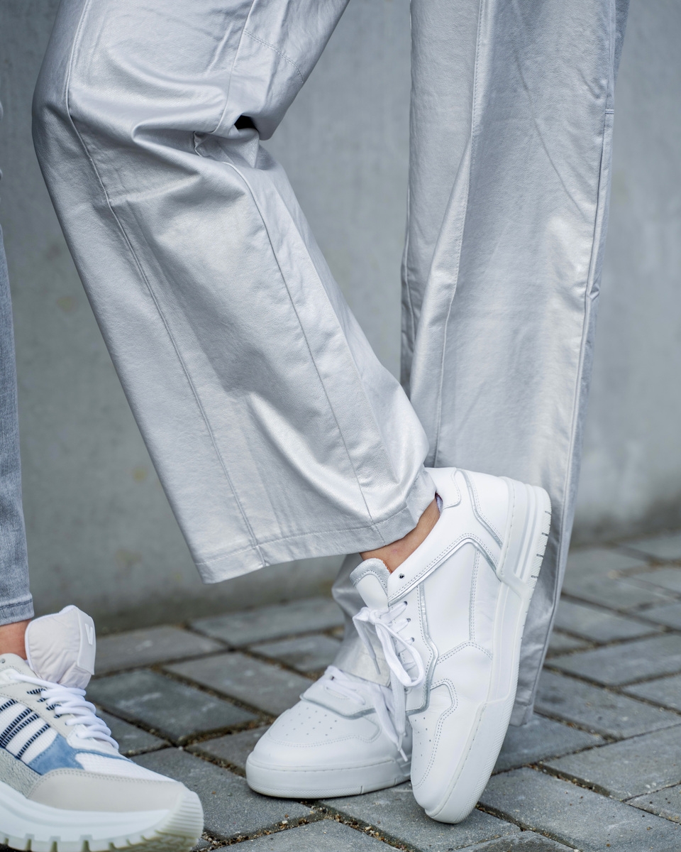 SNEAKER RUGBY WIT/ZILVER
