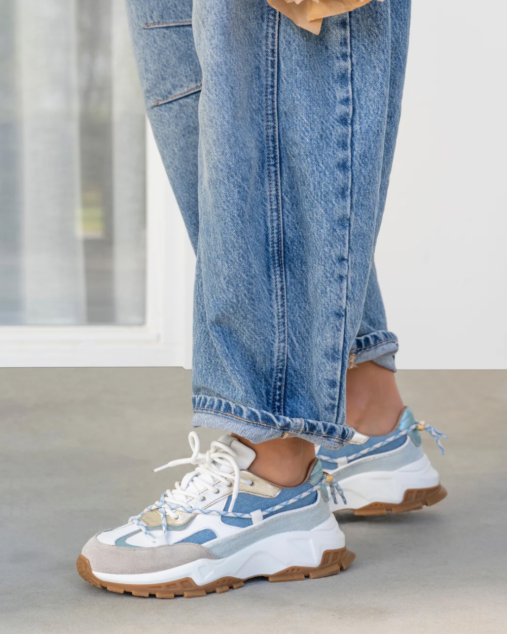 SNEAKER BONNEY CHAMPAGNE DENIM