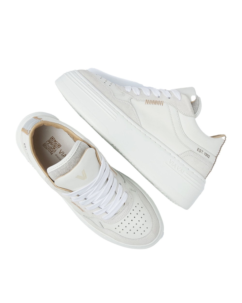 SNEAKER ISA CECILE COMBI IRIS WIT