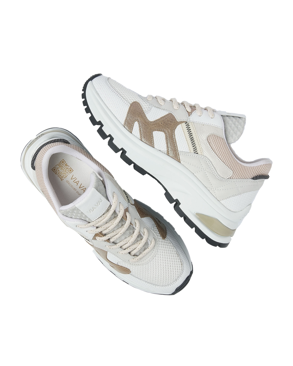 SNEAKER LIZ FINLEY COMBI TABACCO