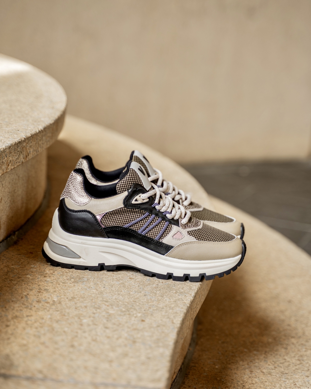 LIZ DAE SNEAKER PLATINO
