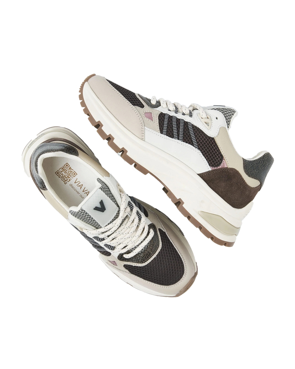 LIZ DAE SNEAKER COMBI CHOCOLATE BRUIN