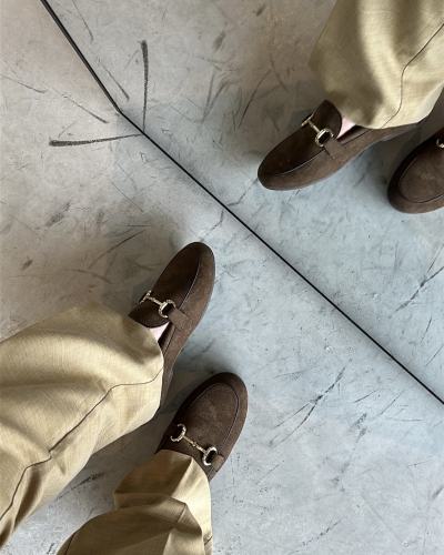 Gossip LOAFER SUEDE DONKER BRUIN