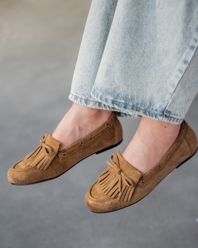 Gossip SUEDE MOCASSINS CAMEL