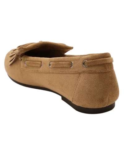 SUEDE MOCASSINS CAMEL