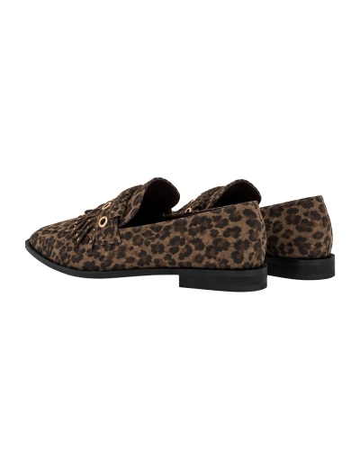 Gossip LOAFER MET FRANJES Luipaard