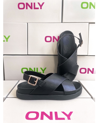 MINNIE-2 PU SANDAAL ZWART