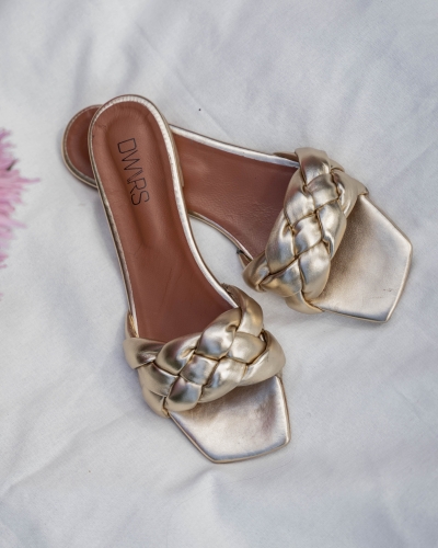 DWRS LABEL SLIPPER BOLIVIA GOUD