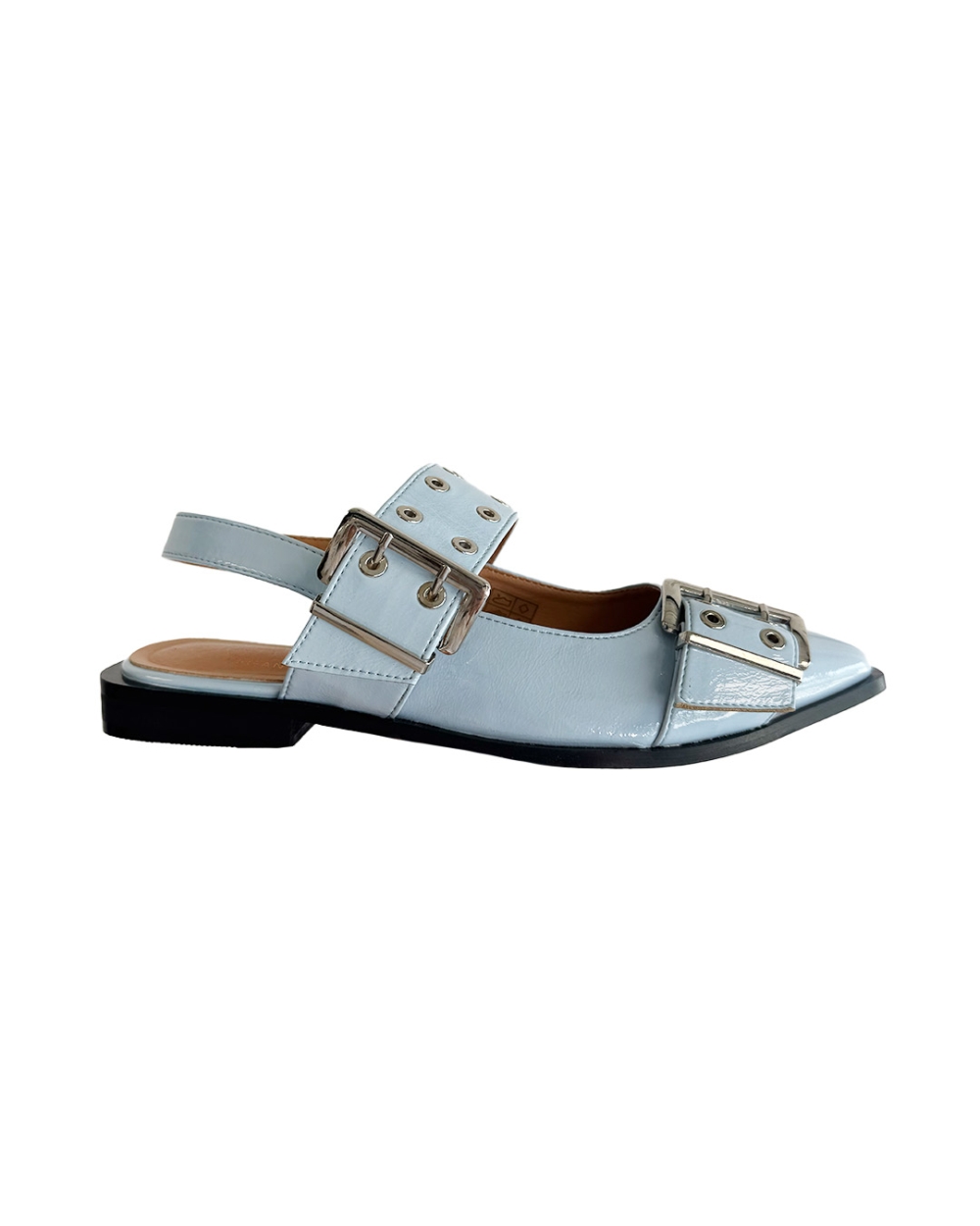 SLINGBACK LICHTBLAUW ZILVER