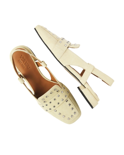 SLINGBACK JULIE DAMIAN BUTTER ECRU