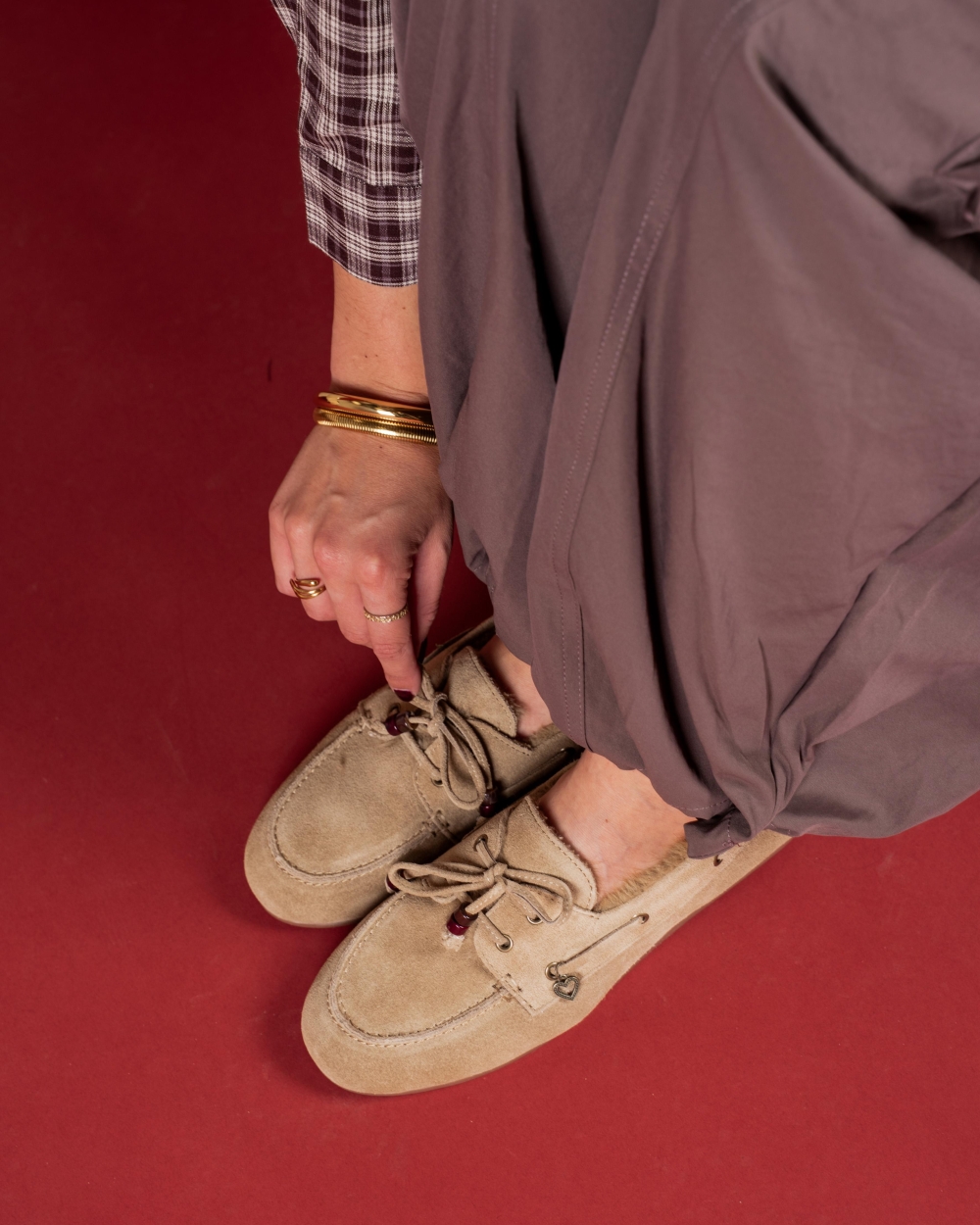 Gossip MOCASSINS FUR Beige