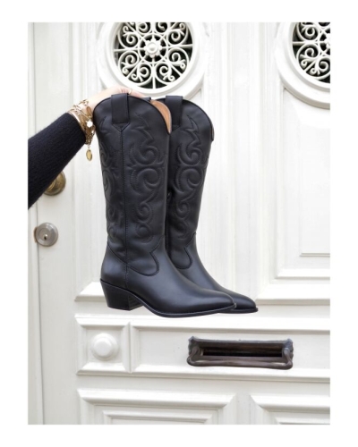 DWRS LABEL IDAHO WESTERN BOOTS ZWART