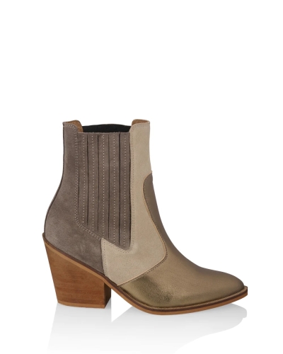 DWRS CANNES BOOTS GOUD / BEIGE / TAUPE