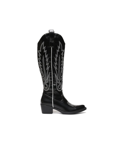 Gossip ELENA WESTERN LAARZEN ZWART