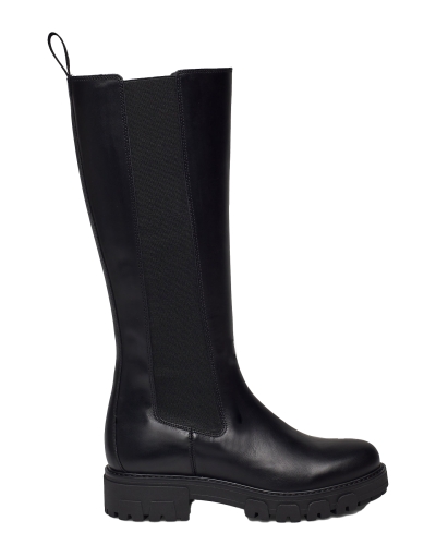 CHELSEA BOOTS HOOG ZWART