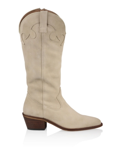 DWRS LABEL BOISE WESTERN LAARZEN ZAND SUEDE