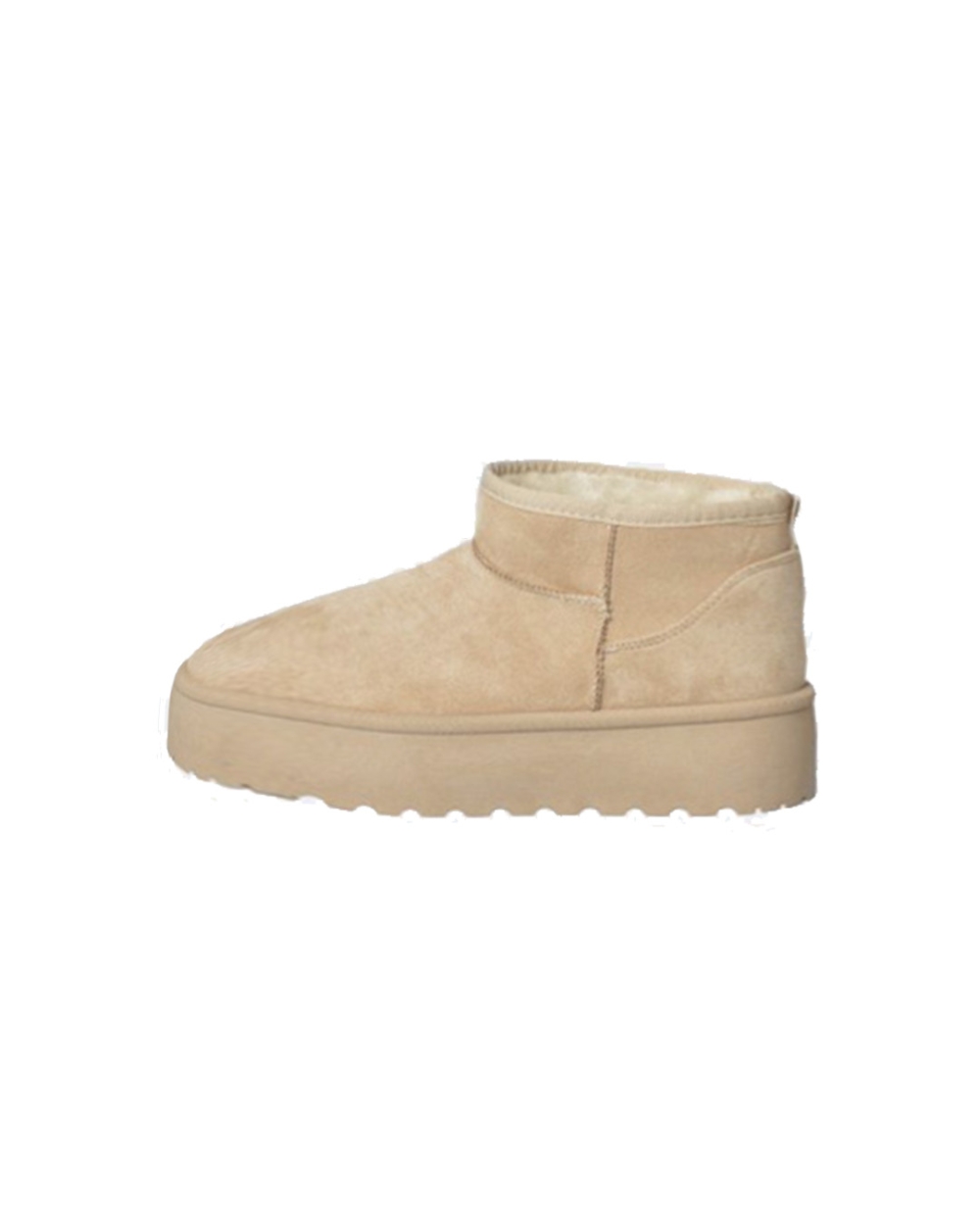 FLUFFY BOOTS BEIGE