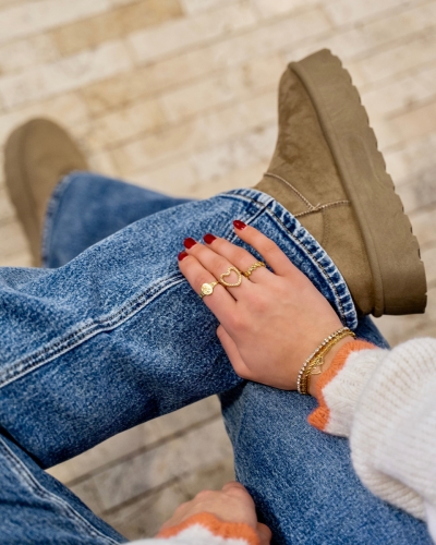 Gossip FLUFFY BOOTS TAUPE