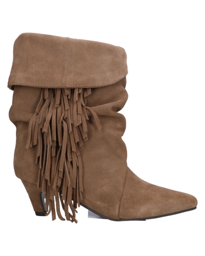 Gossip 8.16.12.622 KORTE SUEDE LAARZEN MET FRANJES