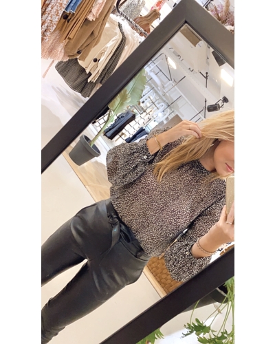 BLOUSE MET PRINT 