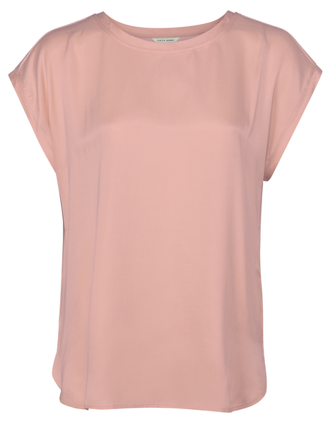 FABRIC MIX TOP CAMEO PINK