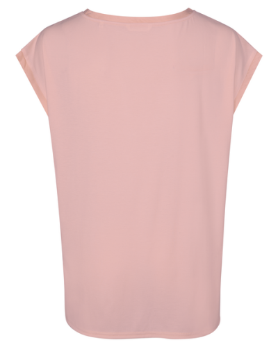 FABRIC MIX TOP CAMEO PINK
