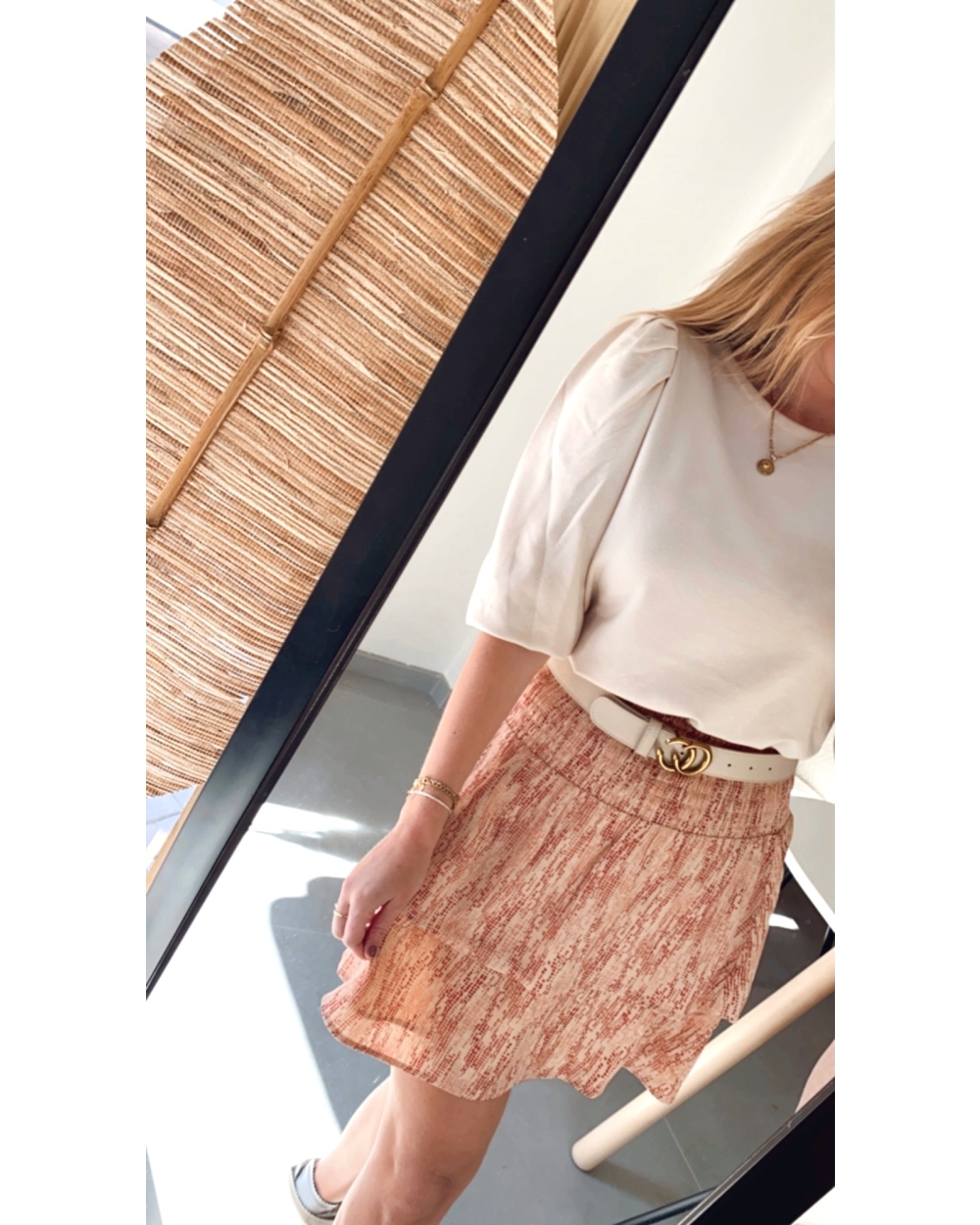 PUFF SLEEVE JERSEY TOP BRAZILIAN SAND