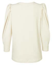 PUFF SLEEVE JERSEY TOP BRAZILIAN SAND