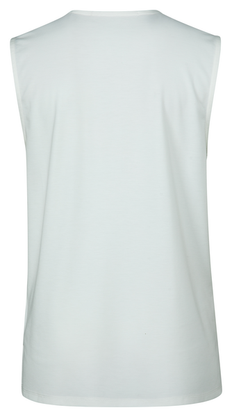 JERSEY TOP WITH V NECK OFF WHITE