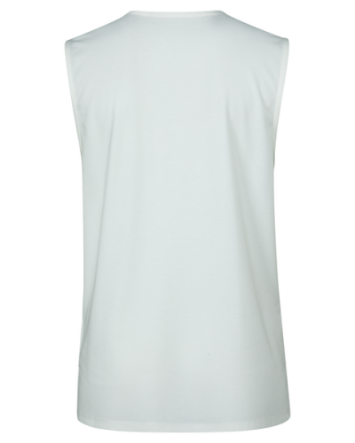 JERSEY TOP WITH V NECK OFF WHITE