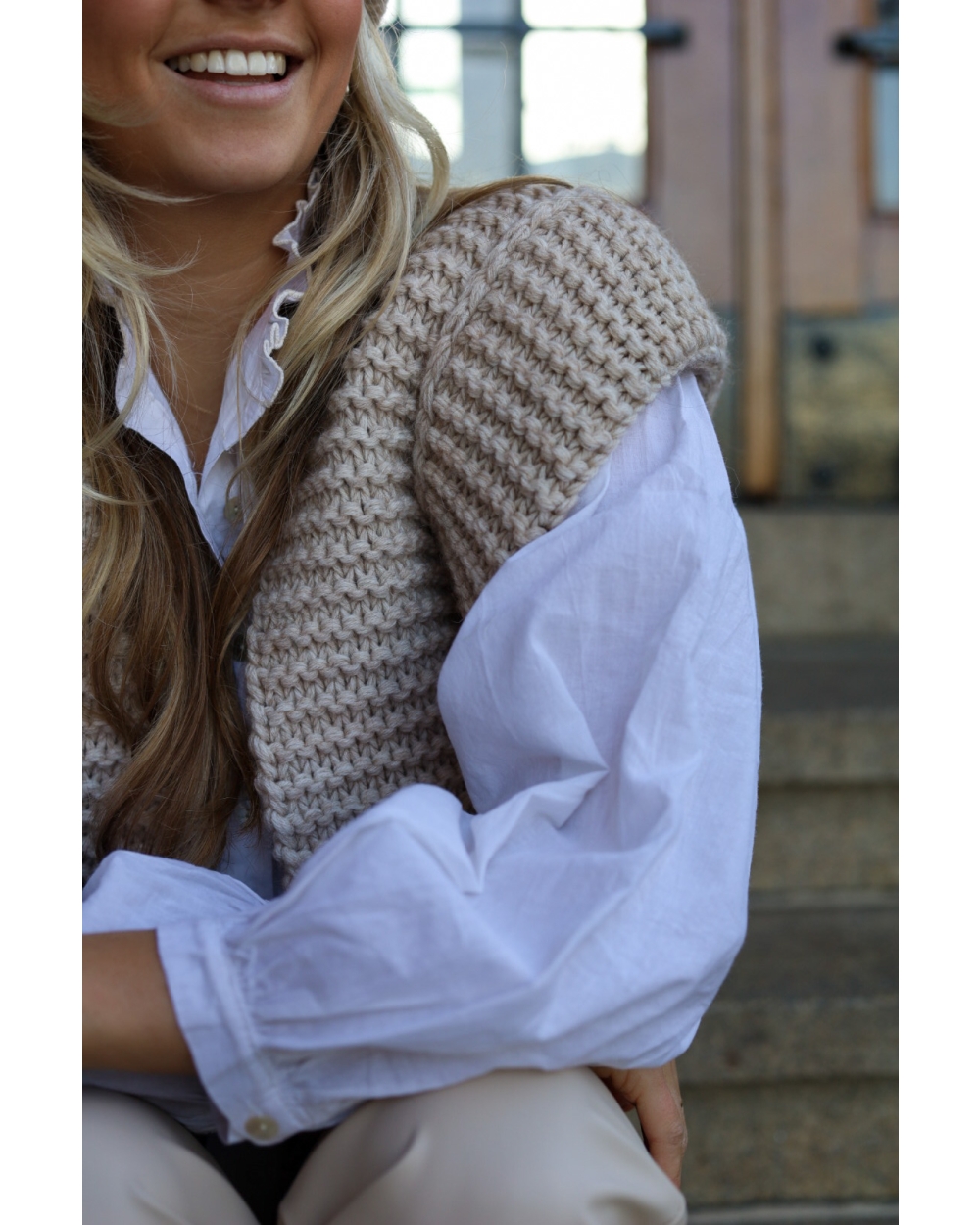 NUKUS SIMONA GILET BEIGE
