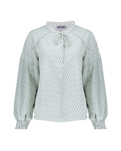 Geisha TOP MET RUITPRINT MINT