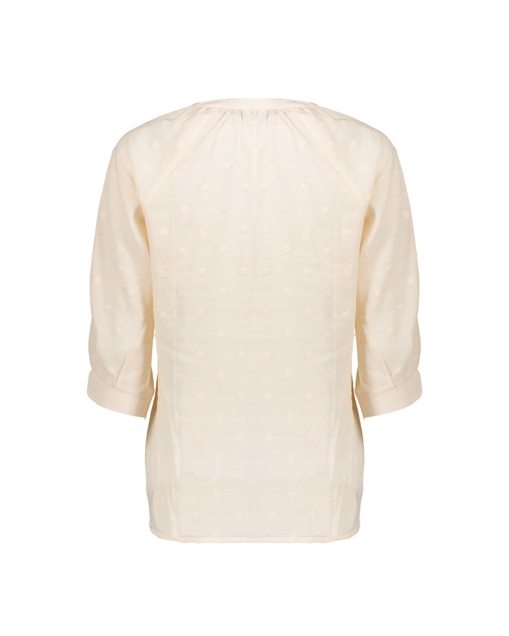 BLOUSE DOTS BEIGE