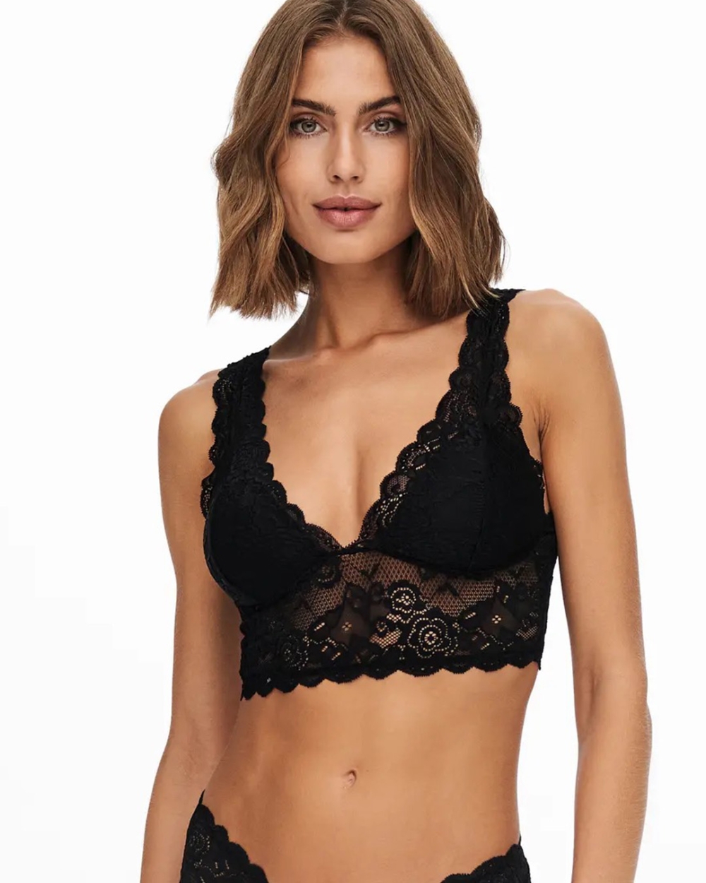 CHLOE LACE BRA ZWART